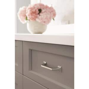 Exceed 3-3/4 in. (96mm) Modern Satin Nickel Arch Cabinet Pull