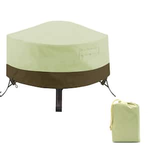 36 in. Beige Durable Weather-Resistant Fire Pit Cover