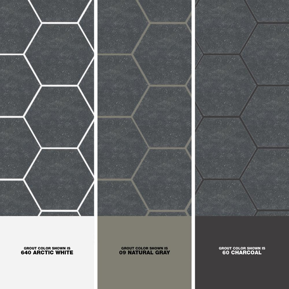 Lannister Matte Gray Hexagonal Porcelain Floor and Wall Tile