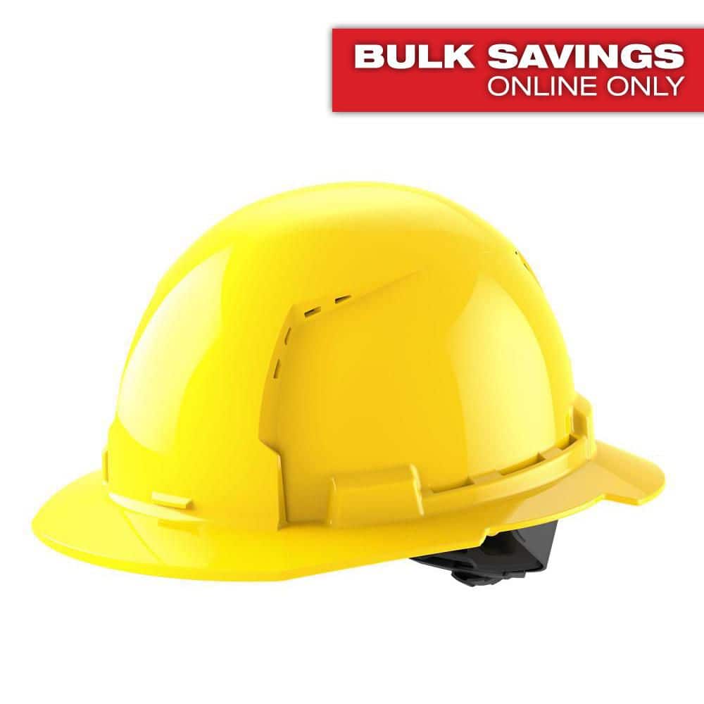BOLT Yellow Type 1 Class C Full Brim Vented Hard Hat with 4 Point Ratcheting Suspension price history on PriceWatchPro