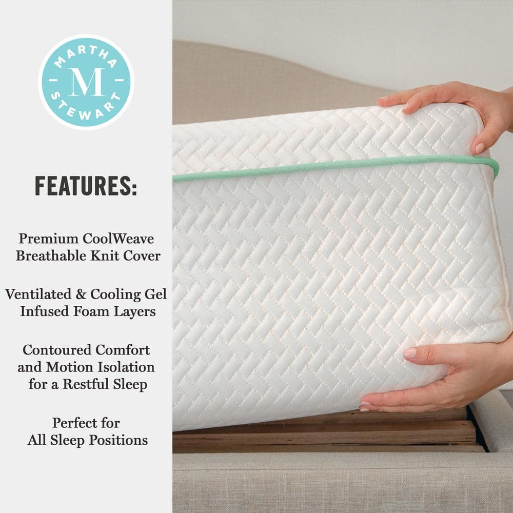 Twin 12" White Gel Memory Foam Adjustable Bed Mattress