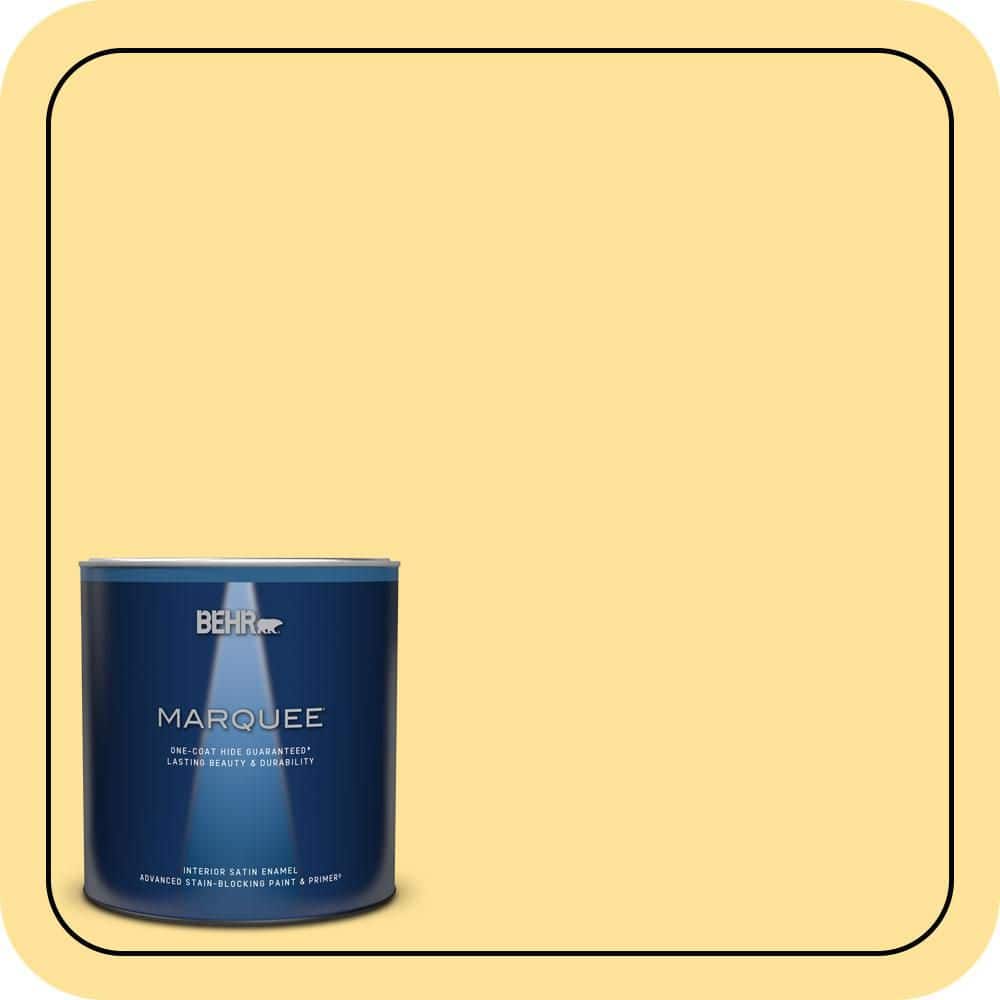 1 qt. #P290-3 Roasted Corn Satin Enamel Interior Paint & Primer product image for price tracking
