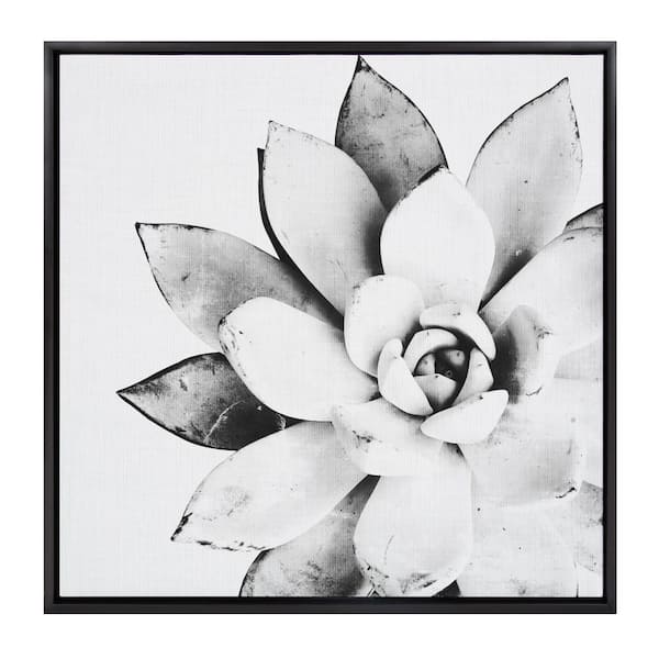Kate and Laurel Sylvie "Modern Succulent" by Tai Prints Framed Canvas Wall Art