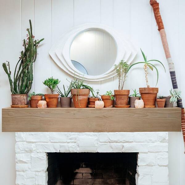 Ekena Millwork 4 in. x 8 in. x 7 ft. RiverWood Beam Faux Wood Beam Fireplace  Mantel Natural Espresso MANURW04X08X84NS - The Home Depot