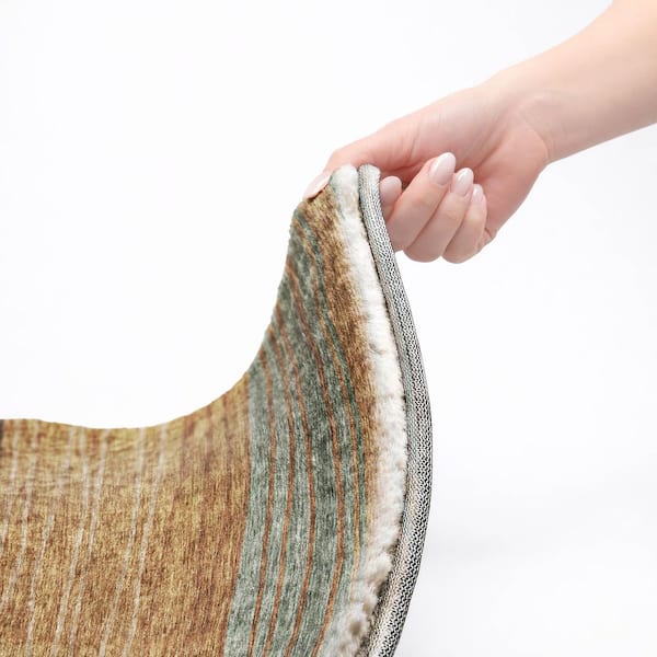 Dream Shag Premium Machine Washable Abstract ADS735 Terracotta 10 ft. x 14 ft. Area Rug