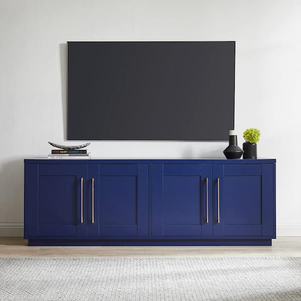 Meyer&Cross Tillman 68 in. Dark Blue TV Stand Fits TV's up