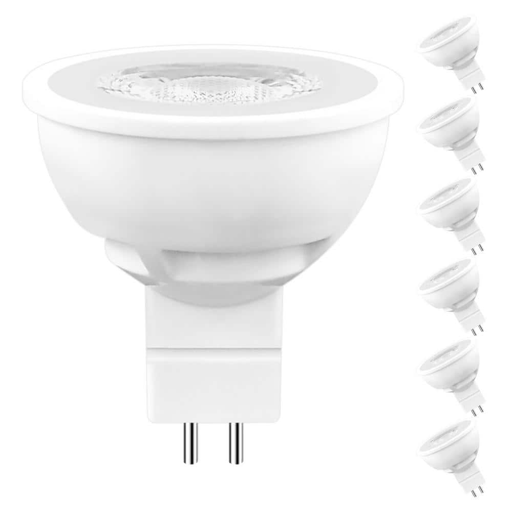 50-Watt Equivalent MR16 Dimmable LED Light Bulb Enclosed Fixture Rated 3500K Natural White 6.5-Watt GU5. 3 Base (6-Pack) price history on PriceWatchPro