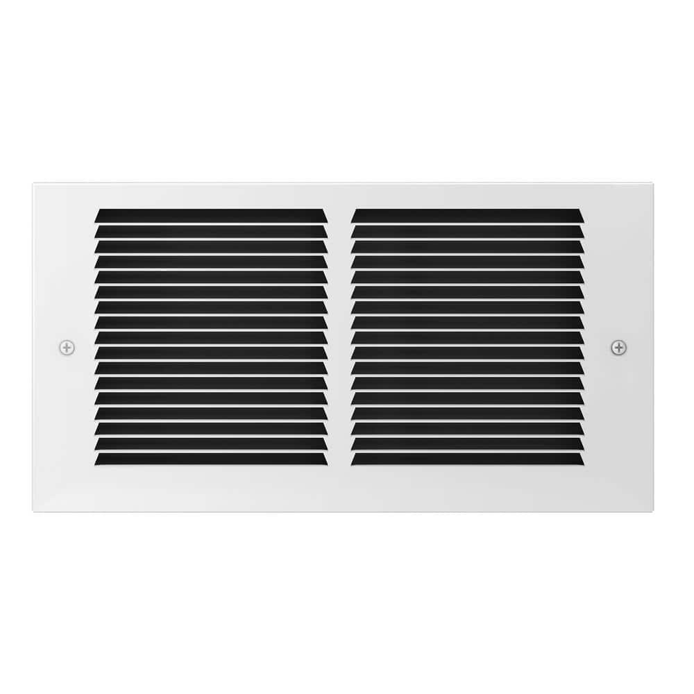 White Steel 2000 Watt Wall Insert Electric Fan Heater