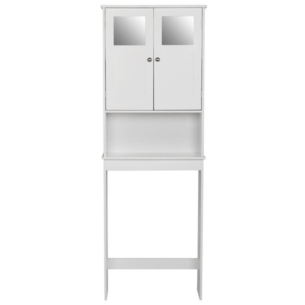23.23 in. W x 67 in. H x 8.6 in. D White Space Saver Over-the-Toilet Storag