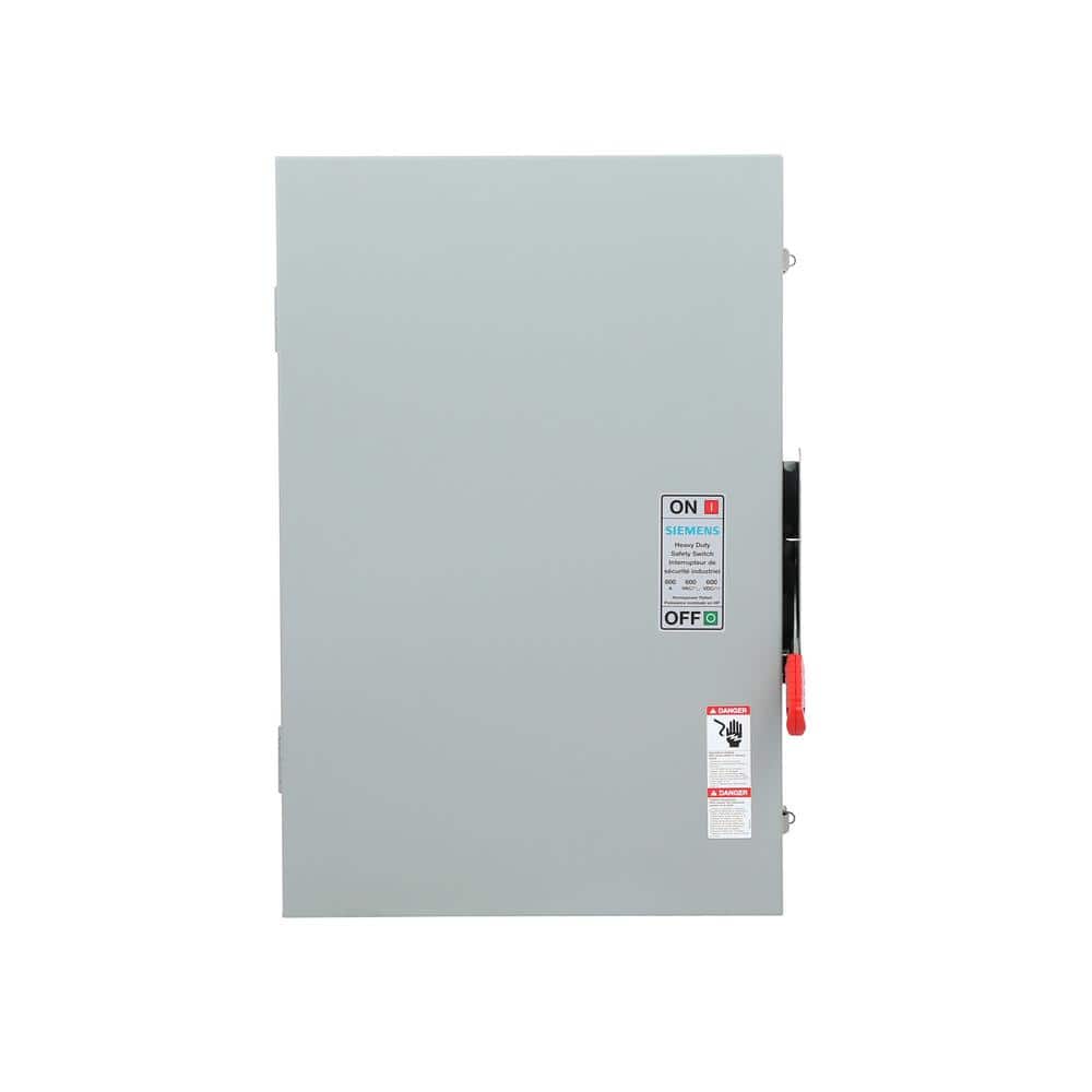 Siemens Heavy Duty 600 Amp 600-Volt 3-Pole Outdoor Non-Fusible