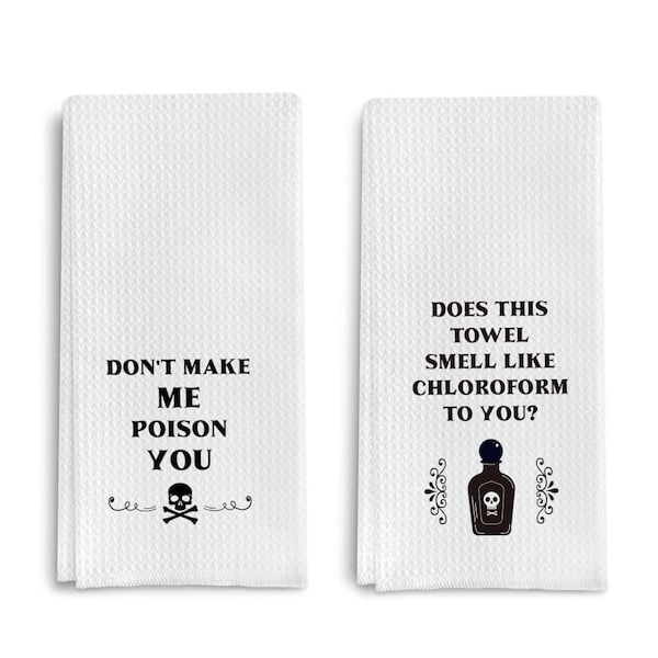 White Cotton Waffle Weave Kitchen Towels Set of 2, 24 in x 16 in, Absorbent Dish Towels