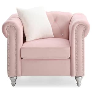Raisa Pink Accent Arm Chair