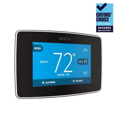 Sensi Touch Wi-Fi Smart Thermostat with Touchscreen Color Display, C-Wire Required