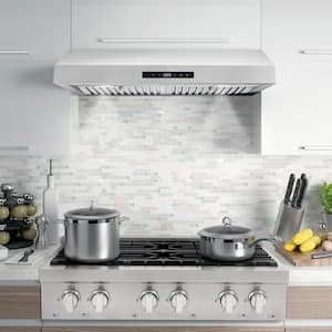 30 in. Ducted Under Cabinet Range Hood in Stainless Steel with Touch Display and Permanent Filters