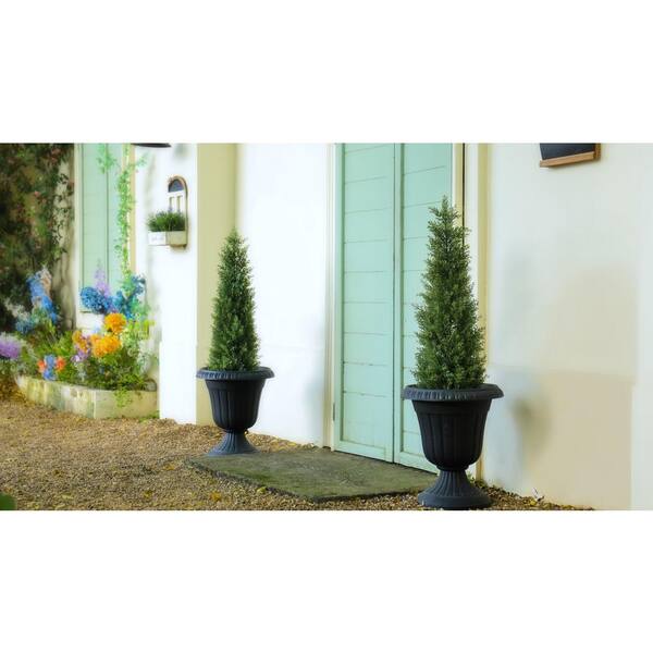 DR.Planzen 4 ft. Artificial Cedar Topiary Trees , Fake Cypress