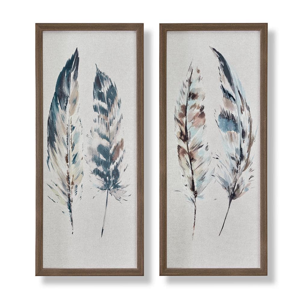 Abstract Feather Wall Art Canvas Painting Feather Wall Poster