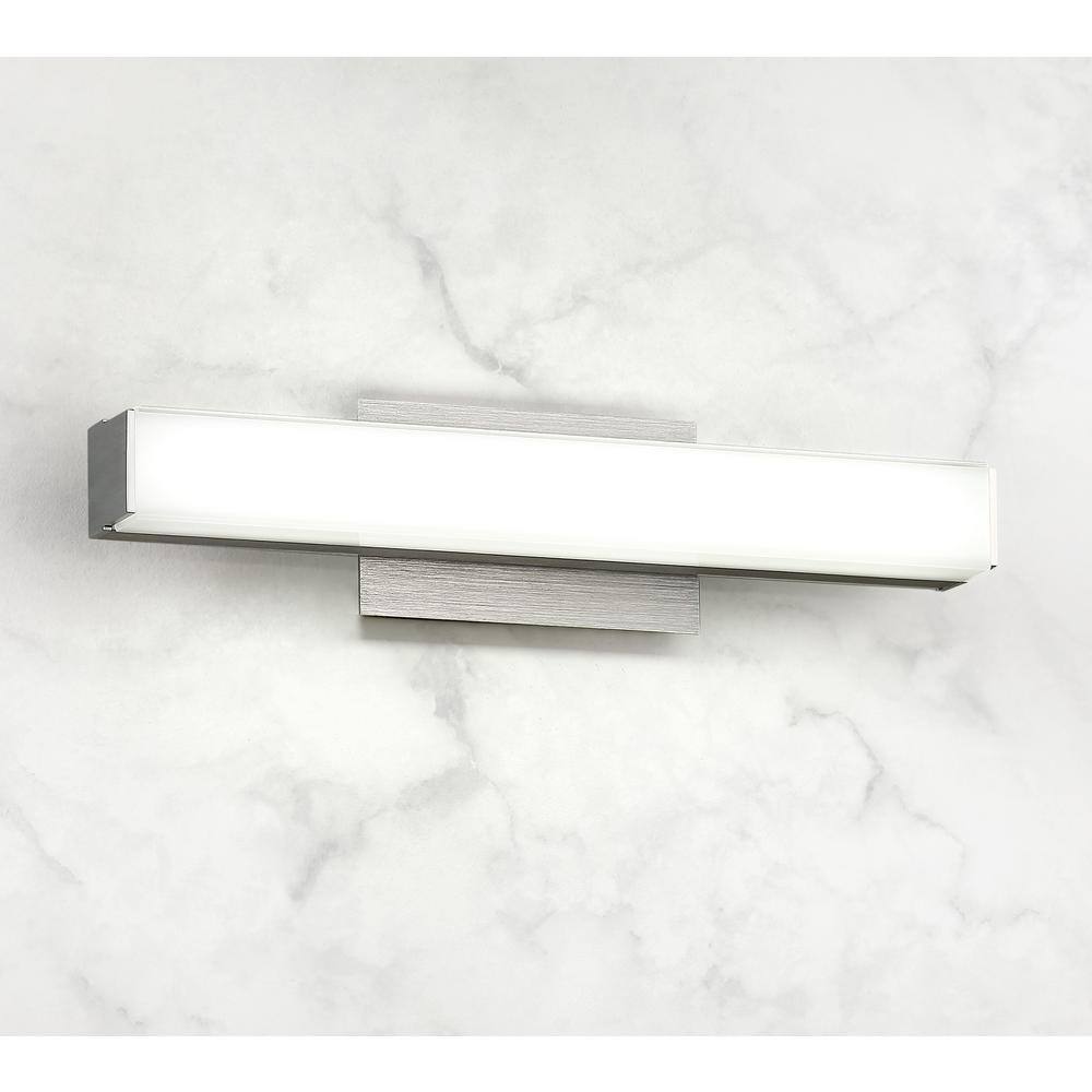 Brink Slim 12" LED Bathroom Vanity Wall Light in Brushed Aluminum