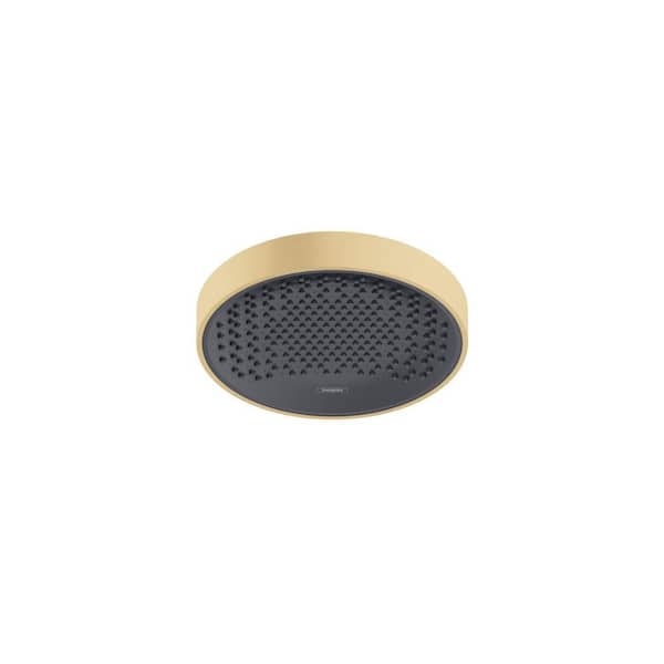 Rainfinity 1-Spray Patterns with 2.5 GPM 10 in. Wall Mount Fixed Shower Head in Brushed Gold Optic