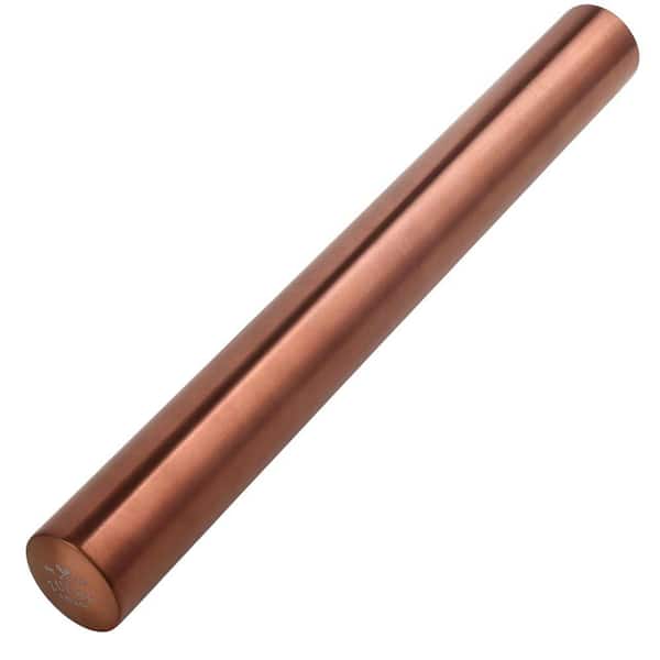 Zulay Kitchen 16 in. Professional Stainless Steel Copper Rolling Pin