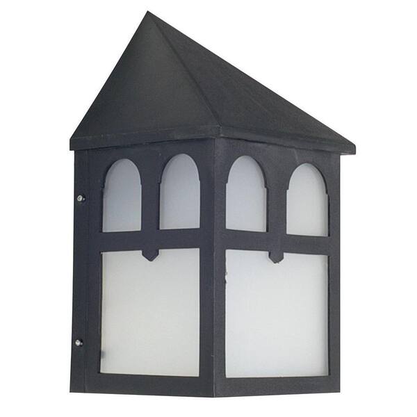 Sunset Skelding 1-Light Black Outdoor Wall Lantern Sconce