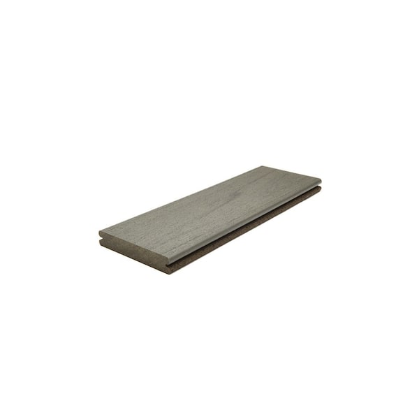 Trex Transcend Lineage 1 in. x 6 in. x 20 ft. Island Mist Grooved Edge Composite Deck Board