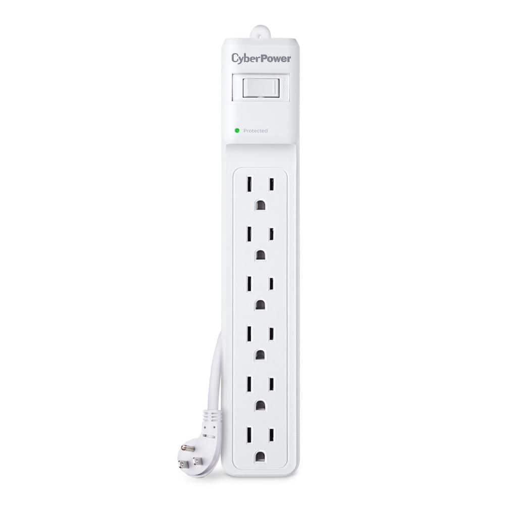 6-Outlet Surge Protector, 12 ft. Cord, 600 Joules, White price history on PriceWatchPro