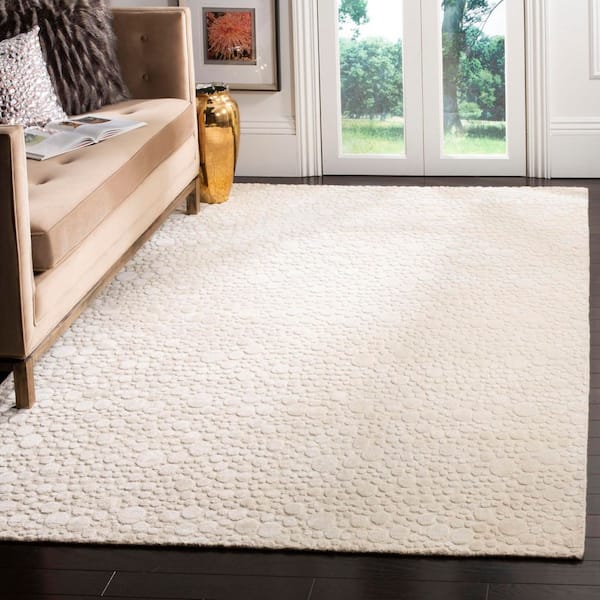 Mirage 6 ft. x 9 ft. Cream Abstract Spotted Area Rug