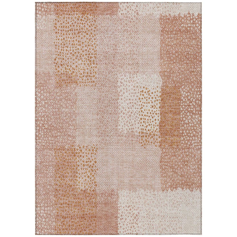 Chantille Machine Washable Indoor/Outdoor Abstract ACN2868 Coral 5 ft. x 7 ft. 6 in. Area Rug price history on PriceWatchPro