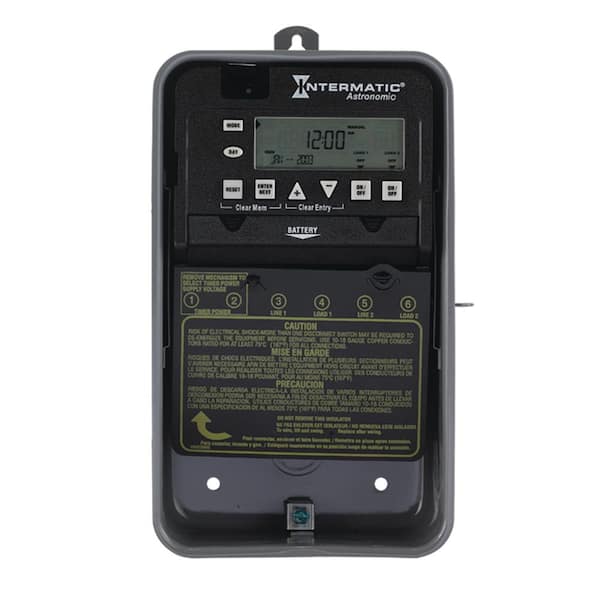 30 Amp 7-Day 2xSPST 2-Circuit Astronomic Time Switch
