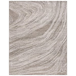 Abstract Charcoal/Ivory 6 ft. x 9 ft. Classic Marble Area Rug