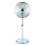 16 in. High Velocity Stand Fan, Adjustable Heights, 75°Oscillating, Low Noise, 3 Settings Speeds, Blue