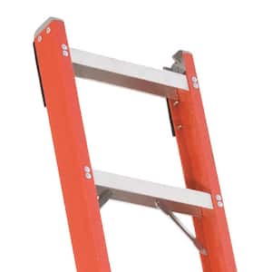 8 ft. Fiberglass Shelf Ladder with 300 lb. Load Capacity Type IA Duty Rating