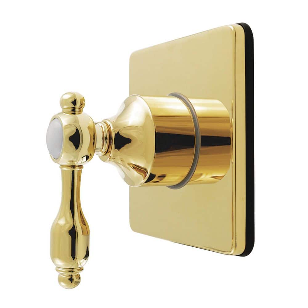 Tudor 3/4 in. Single-Handle 1-Hole Wall Mount 6-Way Diverter Valve with Trim Kit in Polished Brass price history on PriceWatchPro