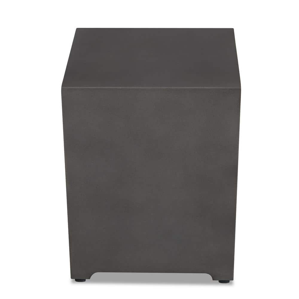 Aegean 20" Dark Gray Powder-Coated Steel Propane Tank Cover