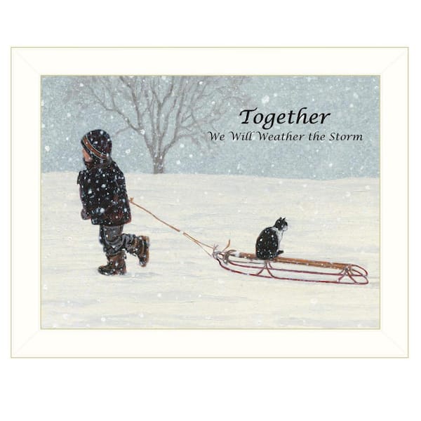 Charlie Together 1-Piece Framed Wall Art 10 in. x 14 in.