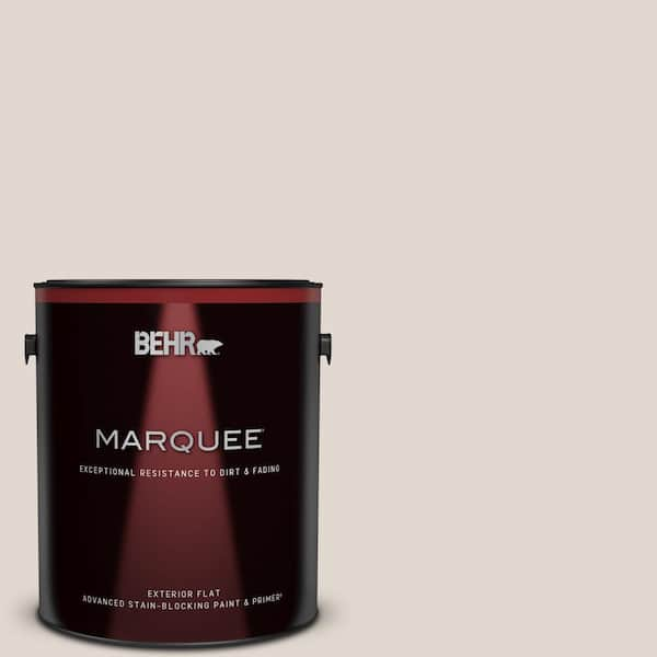 BEHR MARQUEE 1 gal. #PPL-78 Taupe Mist Flat Exterior Paint & Primer