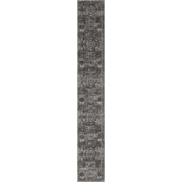 Bromley Wells Dark Gray 2' 0 x 13' 1 Area Rug