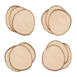 1 in. x 13 in. x 13 in. Basswood Extra Large Round Live Edge Project Panel (12-pack)