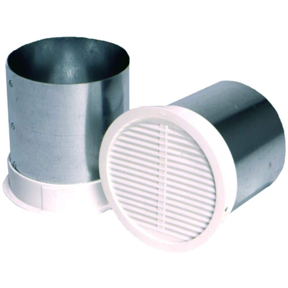 Wall Vent Soffit Gravity Grille Bathroom Extractor Fan Ducting 4" 5" & 6" Spigot 