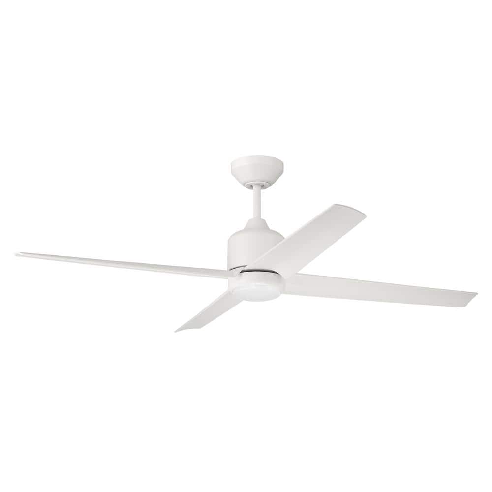 Quell 52 in. Indoor/Outdoor White Finish Ceiling Fan Integrated LED Light Smart Wi-Fi Enabled Remote w/Voice Activation price history on PriceWatchPro