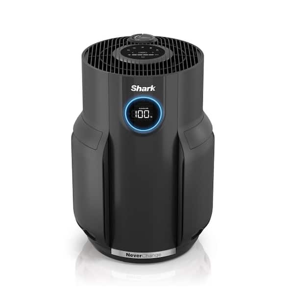 Shark 650 Sq. Ft. HEPA - Never Change Filter Air Purifier in Charcoal Grey with Timer