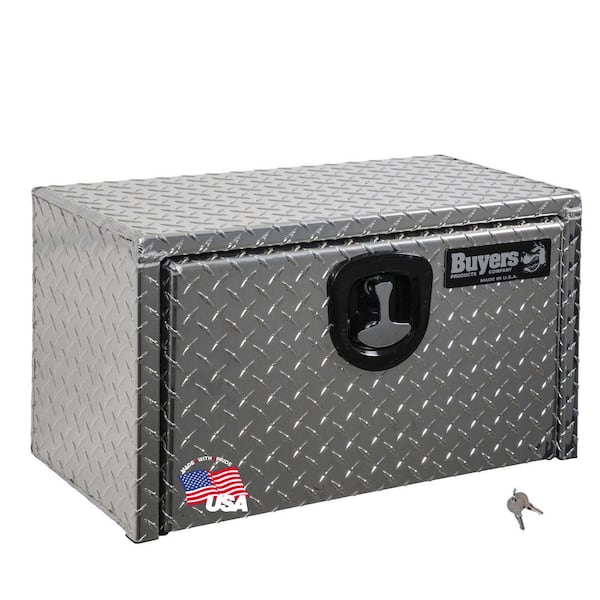 14 in. x 16 in. x 24 in. Diamond Plate Tread Aluminum Underbody Truck Tool Box