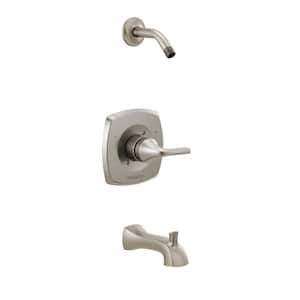Parkwood 1-Handle Wall-Mount Tub and Shower Faucet Trim Kit in Brushed Nickel (Valve and Shower Head Not Included)