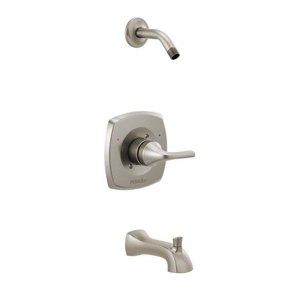 Peerless Parkwood 1-Handle Wall-Mount Tub and Shower Faucet Trim Kit in ...