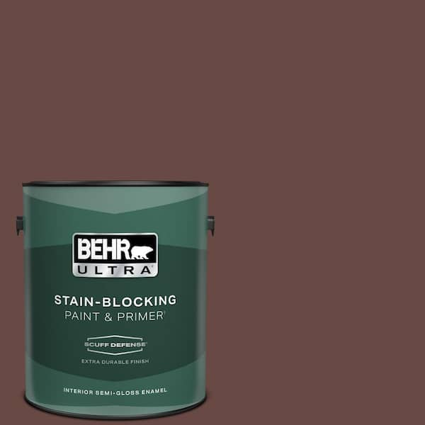 BEHR ULTRA 1 gal. #700B-7 Wild Manzanita Extra Durable Semi-Gloss Enamel Interior Paint & Primer