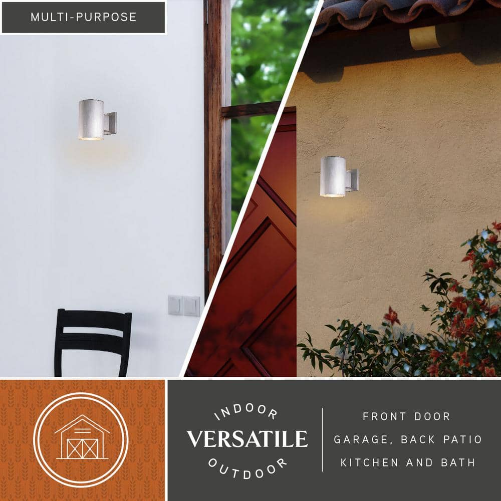 Chiasso Satin Aluminum Outdoor Wall Sconce Light