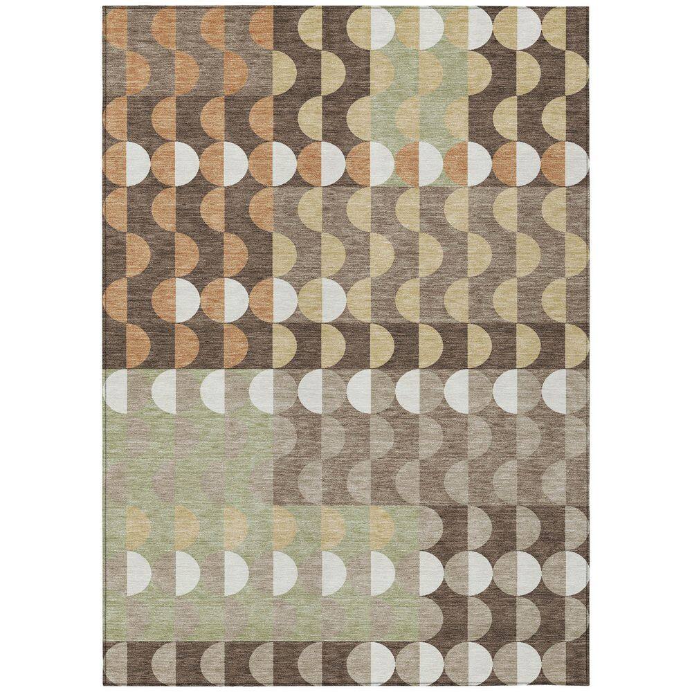 Chantille Machine Washable Indoor/Outdoor Abstract ACN2816 Coffee 5 ft. x 7 ft. 6 in. Area Rug price history on PriceWatchPro