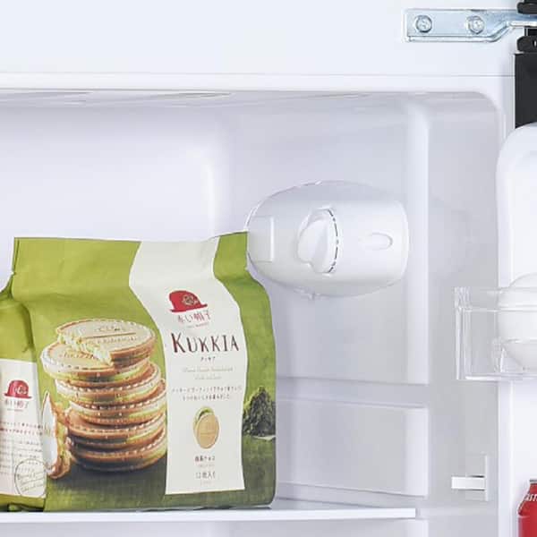 Magic Chef - 7.3 cu. ft. 2-Door Mini Fridge in Platinum Steel with Freezer
