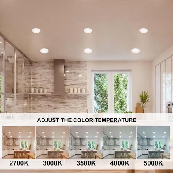 E ENERGETIC LIGHTING 4 in. LED Smooth Downlight CCT-Selectable