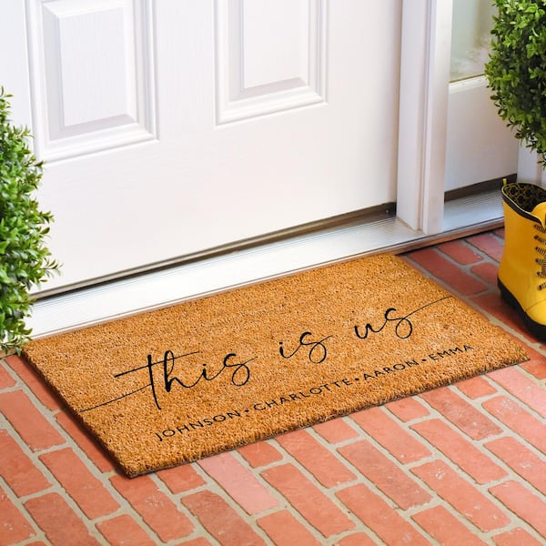 Neighburly Botanical Personalized Doormat